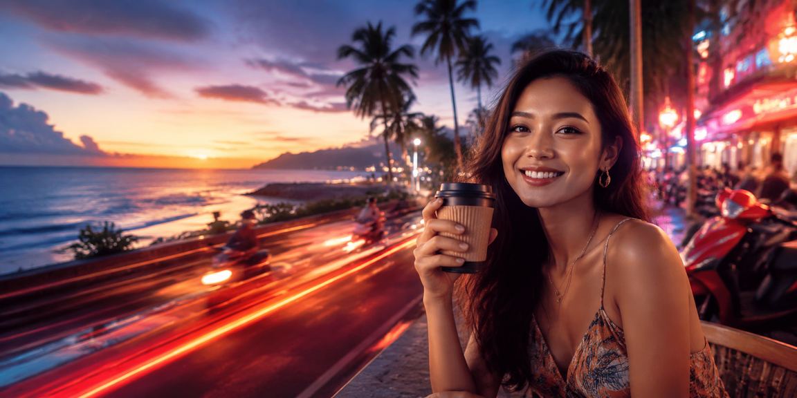 Suasana pemain menikmati promosi taruhan kasino di kafe Vietnam